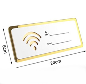 Tabliczka - Wifi- złota